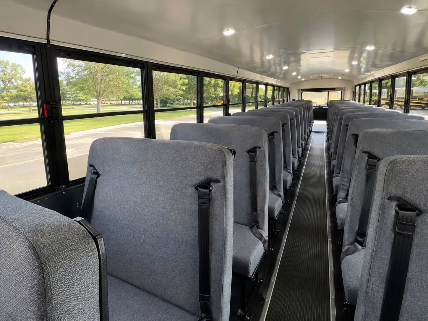 school bus inside